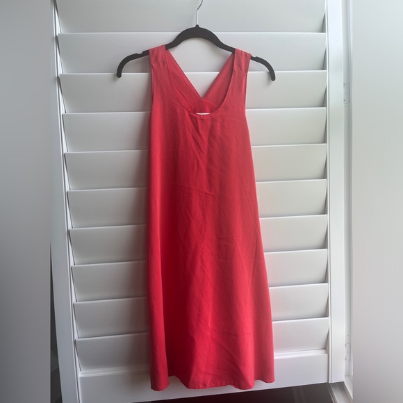 [EUC] CYNTHIA ROWLEY Silk A-line Sleeveless Dress. Size 4 - Picture 4 of 5